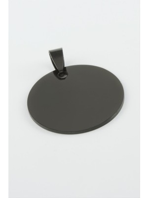 Die Grup Yuvarlak Isim Yazılabilir Çelik Kolye Ucu 3 cm DIE-GRPBJT34