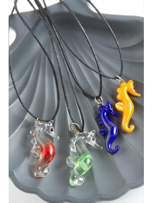 Die Grup Deniz Atı Cam Kolye DIE-GRPBJT34