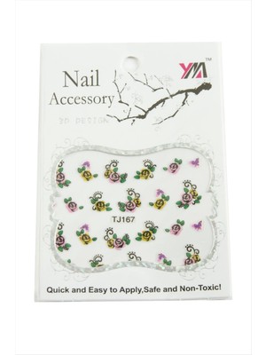 Die Grup Gül Tırnak Aksesuarı Tattoo Sticker DIE-GRPBJT34