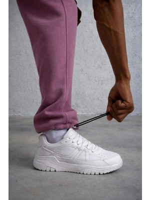 Beta Moda Hub Baggy Alt Eşofman - Gül Kurusu