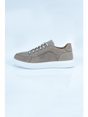 Aktaş Ayakkabı Erkek Kum Hakiki Deri Ortopedik Topuk Dikeni Için Özel Casual Ayakkabı