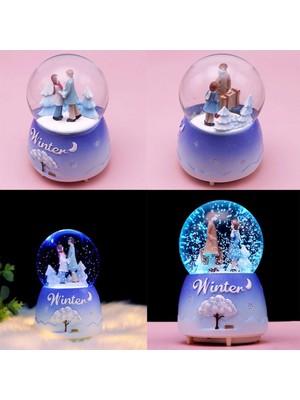 MiraLive Işikli Kar Püskürten Kiş Masali Temali Kar Küresi