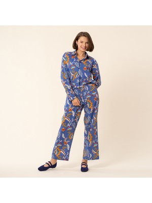 Zsa Zsa Zsu Rajpath Baskılı Pantolon - Koyu Mavi