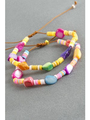 Die Grup Kırık Doğaltaş Fimo Boncuk Bileklik DIE-GRPBJT34