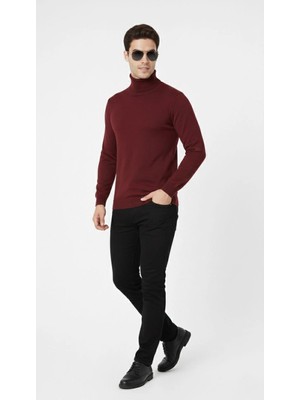 Beta Moda Hub Tam Boğazlı Balıkcı Yaka Triko Kazak Yumuşak Dokulu Pamuklu Ince Dokuma, Uzun Kollu Rahat Regul