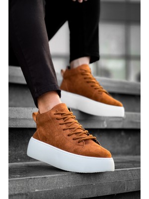 Baybonza LE10 Bağcıklı Erkek Yüksek Taban Ithal Süet Taba Spor Bot