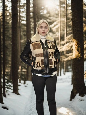 Beta Moda Hub Uzun Kollu Hakiki Deri Kürk - Siyah