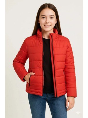 Beta Moda Hub Şişme Mont Hafif ve Sıcak Tutucu Kışlık Fermuarlı Su Itici Rahat Günlük Mont Kapüşonuz M