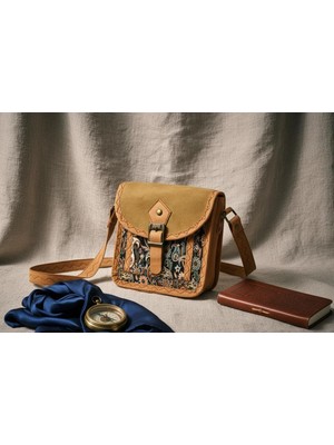 Otantik Desenli & Süet Detaylı Bohem Omuz Çantası