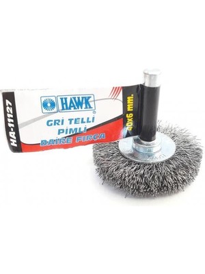 Pazarcan Hawk HA11127 Pimli Gri Tel Daire Fırça 40X6 mm