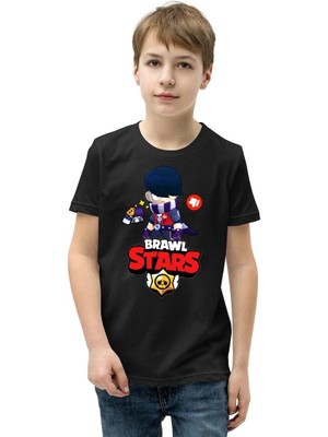 Beta Moda Hub Bisiklet Yaka Kısa Kol Baskılı   T-Shirt - Siyah