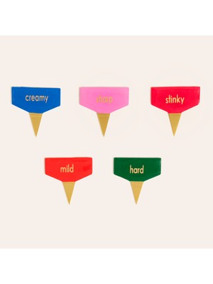 Zsa Zsa Zsu Tanda Çelik Servis Seti 4x4 cm Altın - Renkli