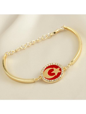 Die Grup Ay Yıldız Taşlı Trend Bileklik DIE-GRPBJT34