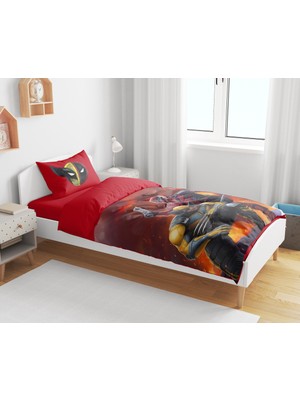 Sarel Wolverine Baskılı 3D Tek Kişilik Nevresim Takımı