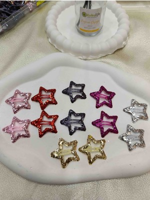 Elas Home Yıldız Toka Işıltılı Pullu Sim 10 Âdet