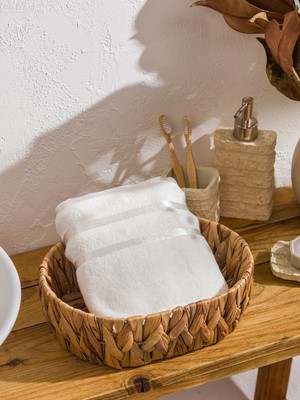 Lc Waikiki Yeni Sezon Nakışlı Pamuklu Yüz Havlusu 50X80 cm