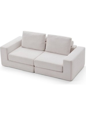 Evessan 90X180 Koltuk Çekyat - Pratik Yer Yatağı - Fitilli Kadife Kumaş - Aktivite Koltuğu