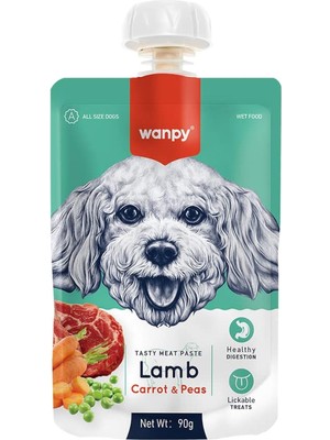 Shop A Way Wanpy Taze Kuzulu&havuçlu Köpek Et Ezmesi 90 gr Tekli