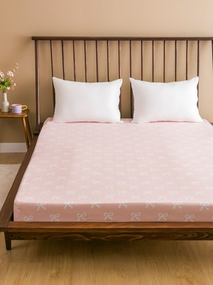 Lc Waikiki Yeni Sezon Fiyonk Baskılı Çift Kişilik Lastikli Çarşaf