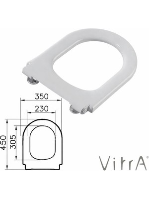 Vitra 85-003-509 Universal Soft Close Tek Alt Kapak