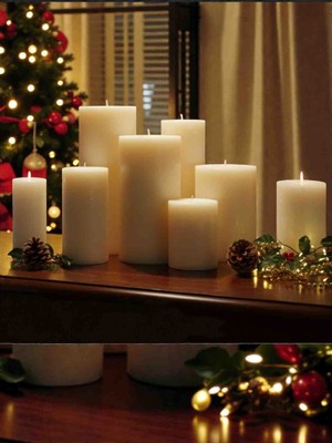 İV BLUE PURPLE Iv Blue Purple Monaco Krem Rengi 6'lı Set Mum