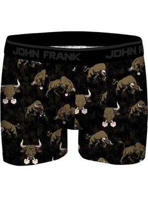 John Frank Dijital Baskılı Modal Boxer Haki