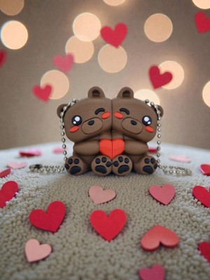 SeultechJoy 💝 Sevgililer Günü’ne Özel Mıknatıslı Ayıcık Anahtarlık 💝