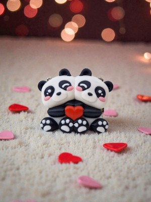 SeultechJoy 🐼 Sevgililer Günü’ne Özel Mıknatıslı Panda Anahtarlık