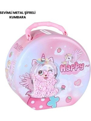 Dinç Store 44 Şifreli Kumbara Pembe Dinç Store