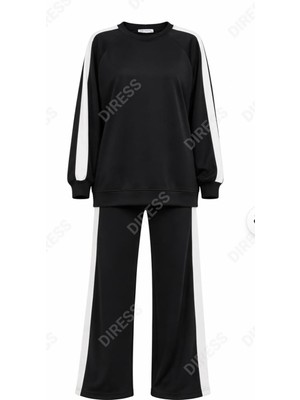 Peka Modern Şerit Detaylı Kadın  Ikili Eşotman Takımı Spor Kombin