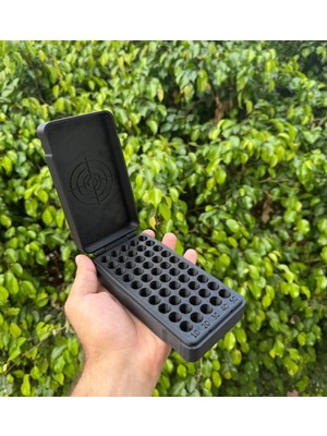 KMA Tekstil 9mm Fişek Mühimmat Mermi Saklama Kutusu 50 Kapasiteli