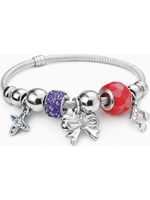 Zarif Figürlü Kadın Çelik Bileklik – Sevdiklerinize Özel