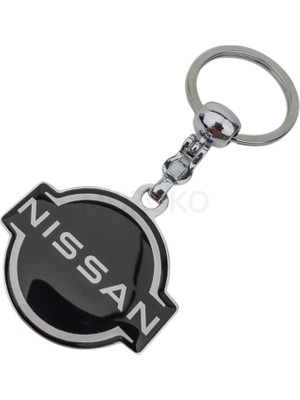 MOZOKO Yüksek Kaliteli Nissan Logolu Damla Baskılı Metal Anahtarlık Şık Hediyelik Araç