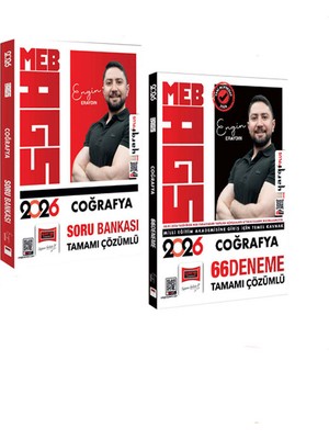 2026  Meb-Ags Engin Eraydın Kazandıran Coğrafya Soru Bankası +66 Deneme 2'li Set