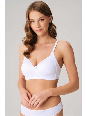 MOTTO10 Butik Balensiz Desteksiz Dolgusuz Toparlayıcı Yumuşak Süngerli Günlük Klasik Küçültücü Sütyen