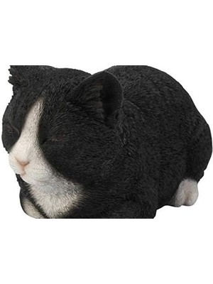 Hi- Ltd Geschenk Statue, Schlafende Katze, Schwarz/weiß