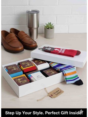 Neyşeligül 6 çift  ​özel Tasarım Renkli Desenli Pamuklu  Çorap