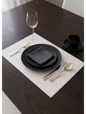 Steliza Kolay Silinebilen 2li Deri Amerikan Servis  Dikdörtgen