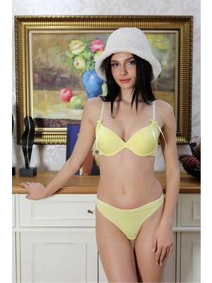 İlk El Grup Kadın Destekli Sütyen Takım Sarı IEG-ÇKRS34