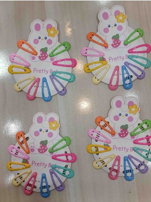 Elas Home Bebek Be Kız Çocuk 10 'lu Çıtçıt Toka