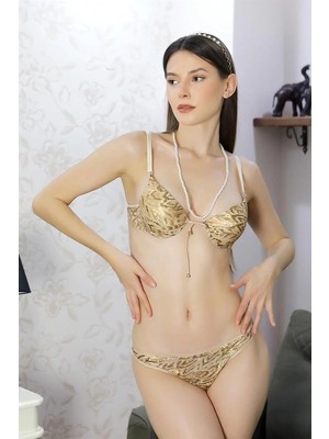 İlk El Grup Kadın Destekli Ip Dekolte Sütyen Takım Sarı IEG-ÇKRS34