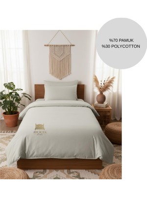 Ayçiçek Home Tek Kişilik Nevresim Takımı Lastikli Çarşaf 160/215 Yorgan Ölçüsü
