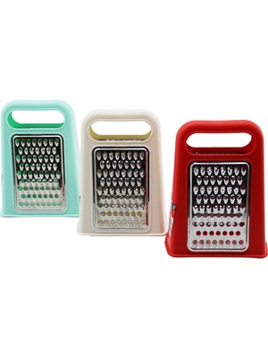 Piramit  Metal Mutfak Rendesi Çift Yönlü  Renkli Plastik Üstten Tutmalı (5224)