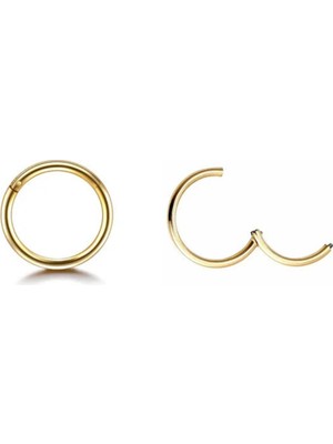 Jaida Moda Unisex 316L Cerrahi Çelik Kilitli Halka Tragus, Helix, Burun, Kıkırdak Piercing