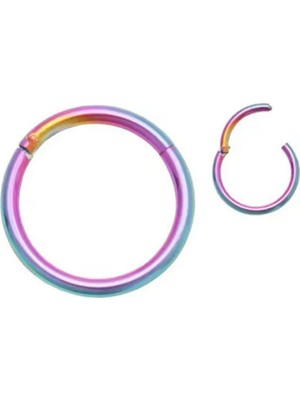 Jaida Moda Unisex 316L Cerrahi Çelik Kilitli Halka Tragus, Helix, Burun, Kıkırdak Piercing