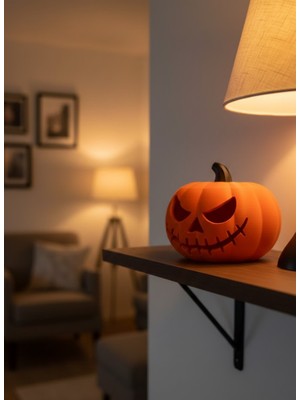 Halloween Balkabağı Dekor 23×15 cm Cadılar Bayramı Biblo Süs Objeleri - Lisinya