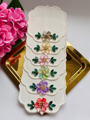 Elçiçek Homedecor Sunum Peçete,kokteyl Peçete,kahve Yanı Sunum Peçete 6 Adet