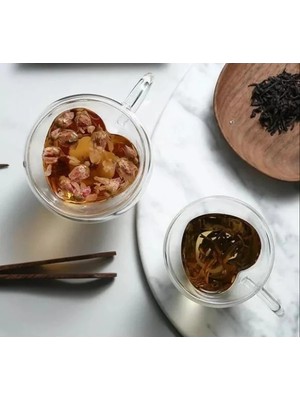 Epilons Kalp Şeklinde Cam Bardak