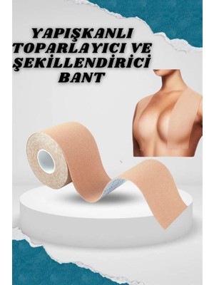 Toparlayıcı Göğüs Bandı Şekillendirici Ten Rengine Uygun Esnek Hassas Ciltlere Uygun - Bamido