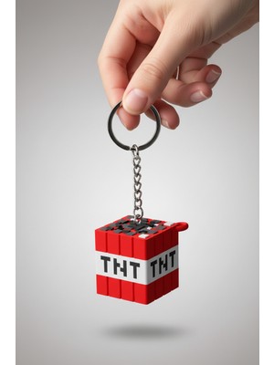 Pazarois Minecraft Tnt Figürlü Anahtarlık